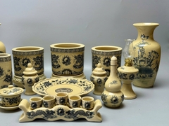 Bộ Đồ Thờ Cho Ban Thờ 1,75m Gốm Chu Đậu Truyền Thống