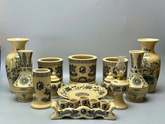 Bộ Đồ Thờ Cho Ban Thờ 1,75m Gốm Chu Đậu Truyền Thống