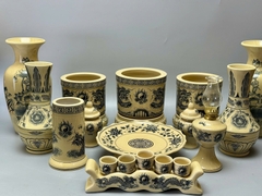 Bộ Đồ Thờ Cho Ban Thờ 1,75m Gốm Chu Đậu Truyền Thống