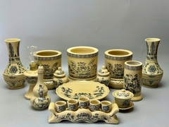 SET Đồ Thờ Cho Ban Thờ 1,27m Gốm Chu Đậu Truyền Thống