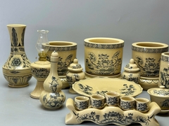 SET Đồ Thờ Cho Ban Thờ 1,27m Gốm Chu Đậu Truyền Thống