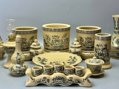 SET Đồ Thờ Cho Ban Thờ 1,27m Gốm Chu Đậu Truyền Thống