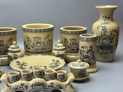 Bộ Đồ Thờ Hoạ Tiết Hoa Sen Cho Ban Thờ 1,75m Gốm Chu Đậu Truyền Thống