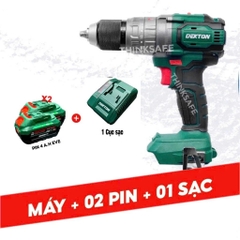 Combo: Máy khoan DEKTON M21-ID1375BL + 2Pin 4000EVE + 1 Sạc S40PLU