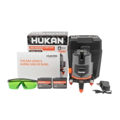 Máy Cân Bằng Laser HUKAN G1-T11, Máy bắn cốt 5 Tia Xanh LED Siêu Sáng - 2 Pin - Độ Chính Xác Cao