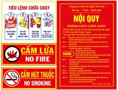Tiêu lệnh PCCC 4 Tấm/Bộ