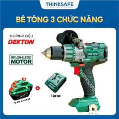 Combo: Khoan DEKTON-M21-ID13120PLUS - 2PIN 4000EVE - 1 SẠC S40PLUS