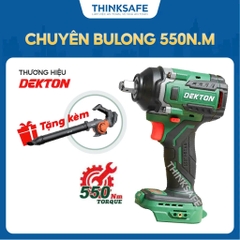 Combo: Máy bulong DEKTON-M21-IW550PRO + 1Pin 4000EVE + 1 Sạc 4.0 + Quà TB03