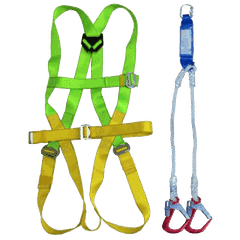 Dây đai an toàn toàn thân giảm sóc 1 móc nhôm hoặc 2 móc nhôm