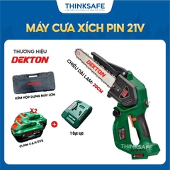 Combo: Cưa xích pin Dekton M21-CS08BLC  + 2PIN 4000EVE - 1 SẠC S40PLUS