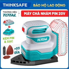 Máy chà nhám góc dùng pin 20V Total TPSLI20141