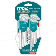 Bộ Chìa Lục Giác / Lục Giác Bông / Lục Giác Bi TOTAL Thép S2 Cao Cấp (Dòng SUPER) - Đầy Đủ Các Mã