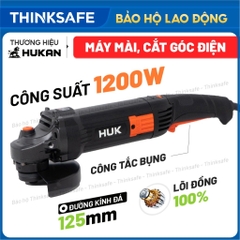 Máy mài cầm tay HUKAN G3-A125TD, Công tắc bụng, Đĩa 125mm, Công suất 1200W, 6 Tốc độ 10.000v/p