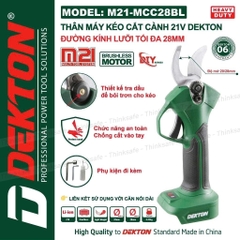 Kéo cắt cành dùng pin Dekton M21-MCC28BL