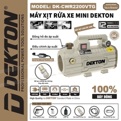 Máy Xịt Rửa Xe Chỉnh Áp DEKTON