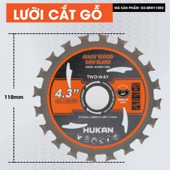 Lưỡi cắt gỗ 2 chiều HUKAN (Gen 2), Đường kính 110mm
