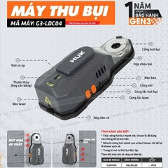 Máy gom bụi dính tường cho máy khoan HUKAN G3-LDC04, Đường kính khoan 13mm, Lực hút 13kg - Chứa 35ml, Máy thu bụi khoan