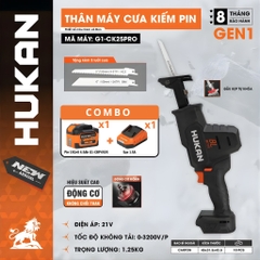 Máy Cưa Kiếm Pin HUKAN G1-CK25PRO