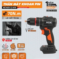 Máy Khoan Pin 70Nm HUKAN G3-N70 GEN3