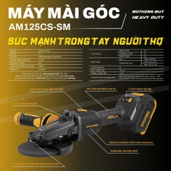 Máy mài góc pin 125mm AMAXTOOLS AM125CS-SM