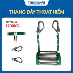 Thang dây thoát hiểm dài 5m 10m 15m tải trọng lớn gồm 2 móc để cố định thang dùng cho chung cư nhà cao tầng thang cuốn