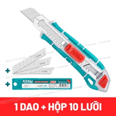 Combo: Dao rọc giấy Total THT522136 + Hộp lưỡi dao THT519112