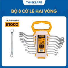 Bộ 8 cờ lê hai vòng 6-22mm INGCO HKSPA3088 Sơn bóng hợp kim - Thinksafe