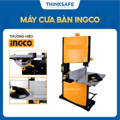 Máy cưa bàn INGCO BAS3502, 350W, Kích thước bàn cắt 300x300mm, Độ nghiêng bàn 0-45°, Chiều dài bàn cắt 1511mm - Thinksaf