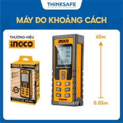 Máy đo khoảng cách laser 60m INGCO HLDD0601, Phạm vi đo 0.05-60m, Các phép đo 50 giá trị - Thinksafe