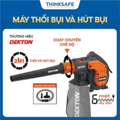 Máy thổi hút bụi cầm tay DEKTON DK-EB950 Công suất 950W, 6 cấp độ, 2 chức năng hút và thổi - Thinksafe