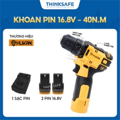 Máy khoan pin HUKAN HK-XC5 NEW 2024, Không Chổi Than, Lực siết 40Nm, Có khóa trục Máy bắn vít 20 cấp trượt - Thinksafe