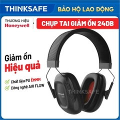 Chụp tai chống ồn Honeywell Vs110 Chụp bảo vệ tai giảm ồn 24Db, Bịt tai bảo vệ thính giác nhà máy, công xưởng