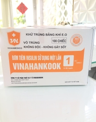 Bơm Kim Tiêm Tiểu Đường Insullin Vinahankook 1CC ( 30G )