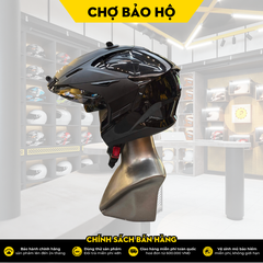 [2ND] NÓN ZUES 613B - GLOSSY BLACK - XXL  98%