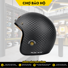 NÓN BẢO HIỂM 3/4 BULLDOG HELI CARBON