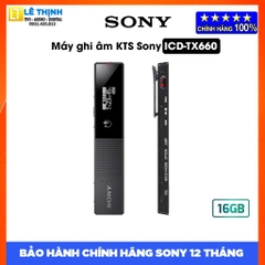 Máy ghi âm KTS Sony ICD-TX660 (16GB) - Hàng chính hãng