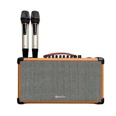Loa Bluetooth Karaoke Sumico BT-S52 - Công suất 100W -Pin 8 Giờ, Cổng phát lại USB, Tặng Kèm 2 micro