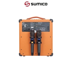 Loa Bluetooth Karaoke Sumico MSP10 - Công suất 100W - Pin 8h - Kèm 2 Mic