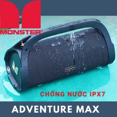 Loa Bluetooth Monster Adventurer Max | Công suất 60W - Pin 8h - Chống nước IPX7