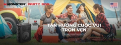Loa Karaoke bluetooth di động MONSTER Party Box | Công suất 100W - Pin 8h - Bluetooth 5.0