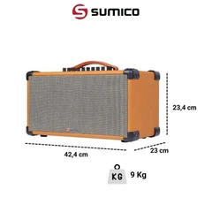 Loa Bluetooth Karaoke Sumico BT-S52 - Công suất 100W -Pin 8 Giờ, Cổng phát lại USB, Tặng Kèm 2 micro