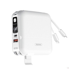 Pin Sạc Dự Phòng Remax RPP-20 15000mAh, Sạc Nhanh QC 18W, PD18W, tích hợp dây sạc, kiêm củ sạc