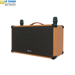 Loa Bluetooth Karaoke Sumico BT-S82 - Công suất 250W -Pin 8 Giờ, Cổng phát lại USB, Tặng Kèm 2 micro UHF Chính hãng