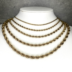 Vòng cổ trơn Bản tròn xoắn  2/3/4/5/6 mm 042230