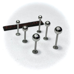 Khuyên basic 8mm/10mm Bi 3/4/5mm màu bạc  KM149
