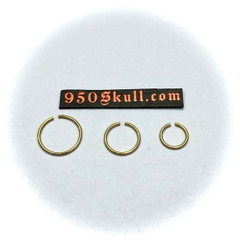 Khuyên basic 6/8/10mm màu vàng  KB93