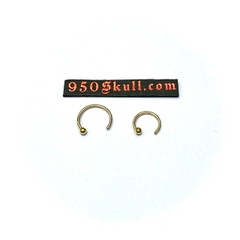 Khuyên basic 6/8mm màu vàng  KB298