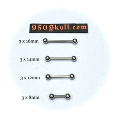 Khuyên basic 8/12/14/16mm bi 3/4/5mm màu bạc KB156