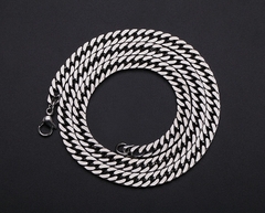 Vòng cổ trơn bản mắt xích đôi  042220