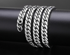 Vòng cổ trơn bản mắt xích đôi  042220